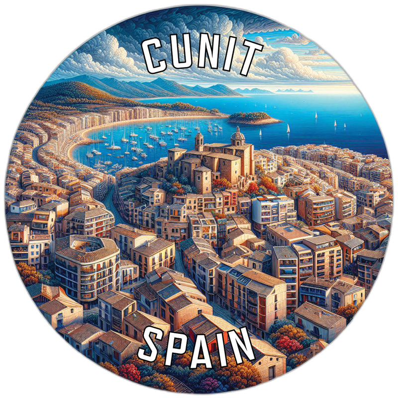 Cunit Spain Souvenir Die Cut Flat Magnet 2-Inch