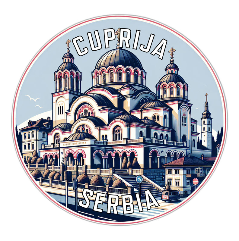 Cuprija Serbia Souvenir Die Cut Flat Magnet 3-Inch