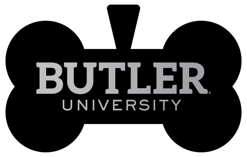Butler Bulldogs Dog Tag Matte Black Bone-shaped Engraved Officially Licensed