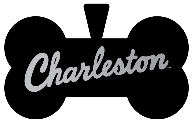 College of Charleston Dog Tag Matte Black Bone-shaped Engraved Officially Licensed