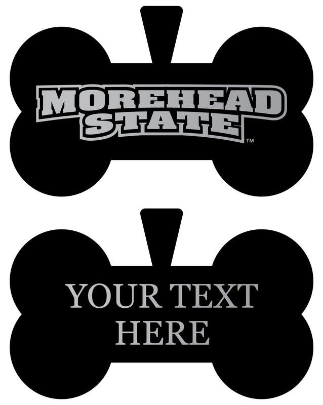 Morehead State University Personalized Matte Black Bone Dog Tag – Engraved Officially Licensed Collegiate Pet ID
