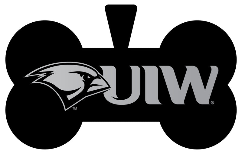 Incarnate Word Cardinals Dog Tag Matte Black Bone-shaped Engraved Officially Licensed