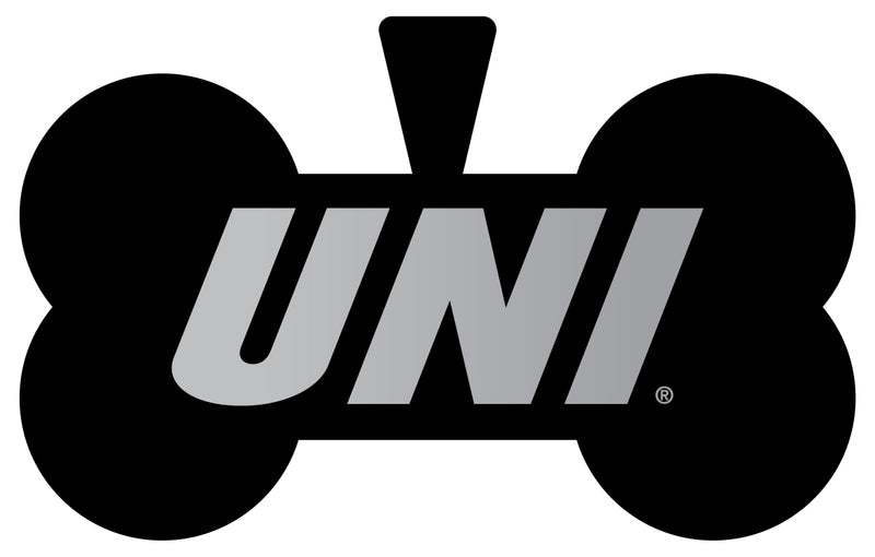 Northern Iowa Panthers Dog Tag Matte Black Bone-shaped Engraved Officially Licensed