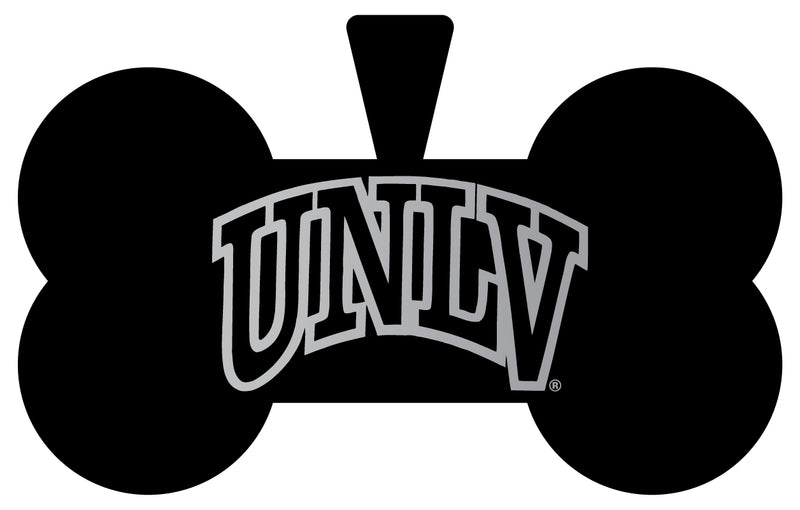 UNLV Rebels Dog Tag Matte Black Bone-shaped Engraved Officially Licensed