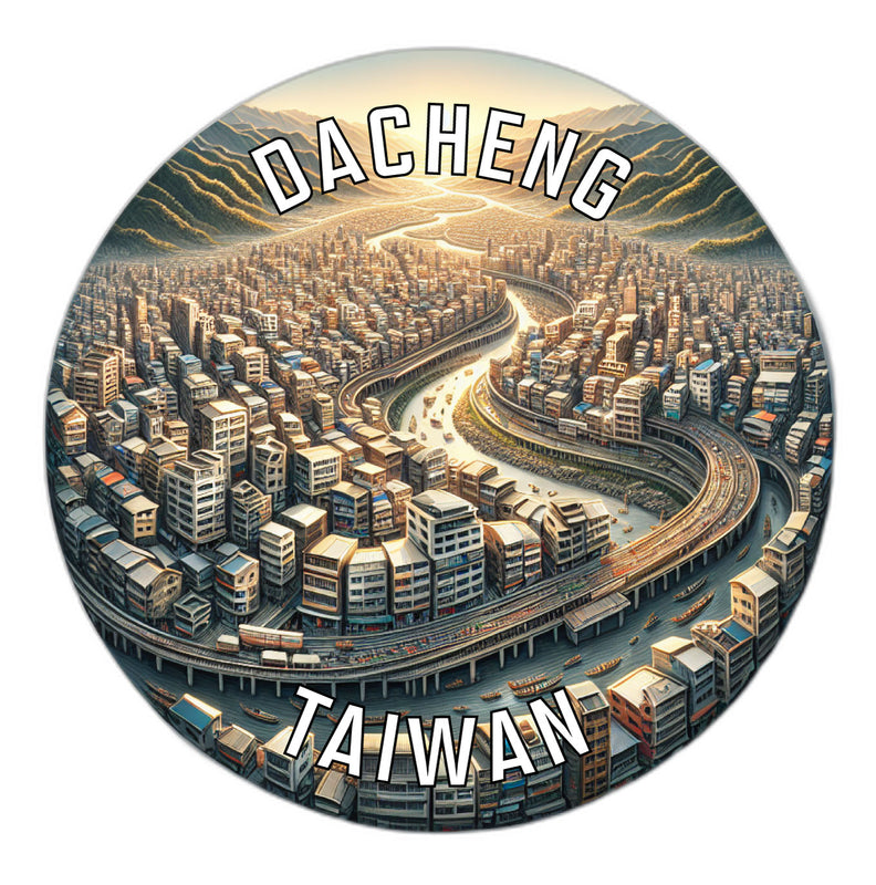 Dacheng Taiwan Souvenir Vinyl Decal Sticker 6-Inch
