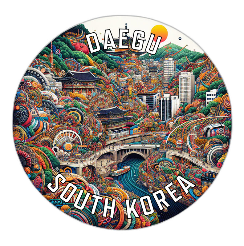 Daegu Korea South Souvenir Vinyl Decal Sticker 6-Inch