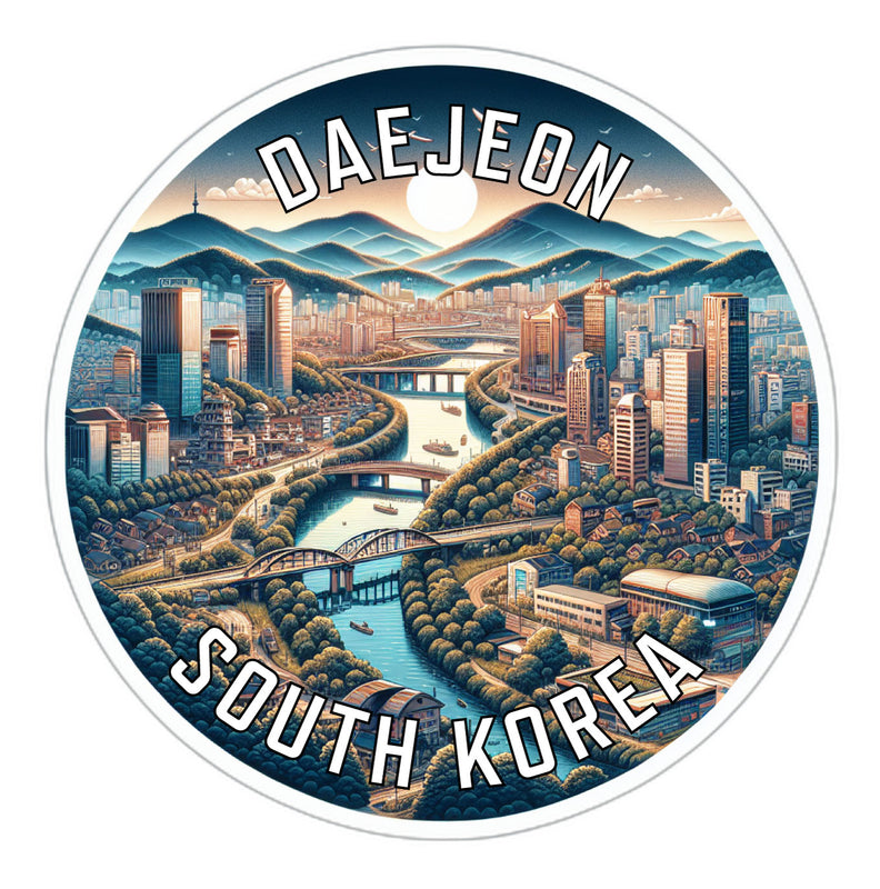 Daejeon Korea South Souvenir Die Cut Flat Magnet 2-Inch