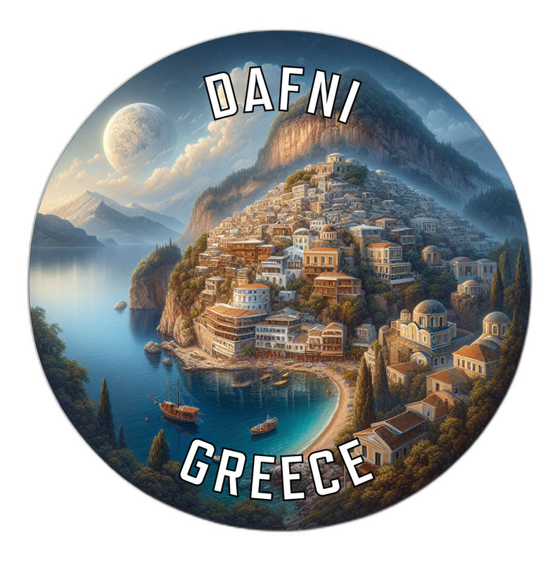 Dafni Greece Souvenir Die Cut Flat Magnet 6-Inch