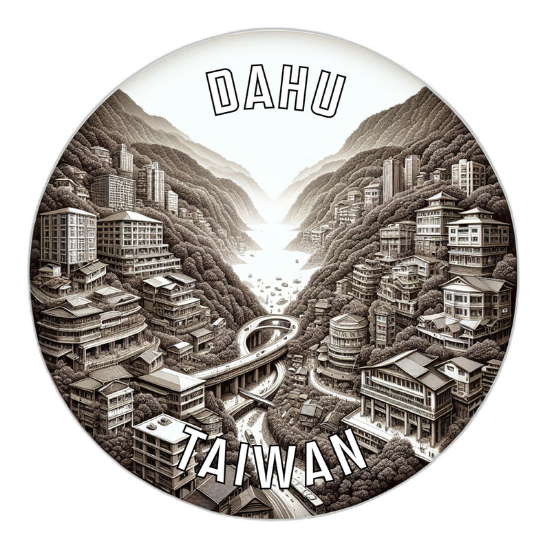 Dahu Taiwan Souvenir Die Cut Flat Magnet 2-Inch