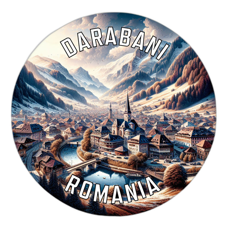 Darabani Romania Souvenir Vinyl Decal Sticker 2-Inch