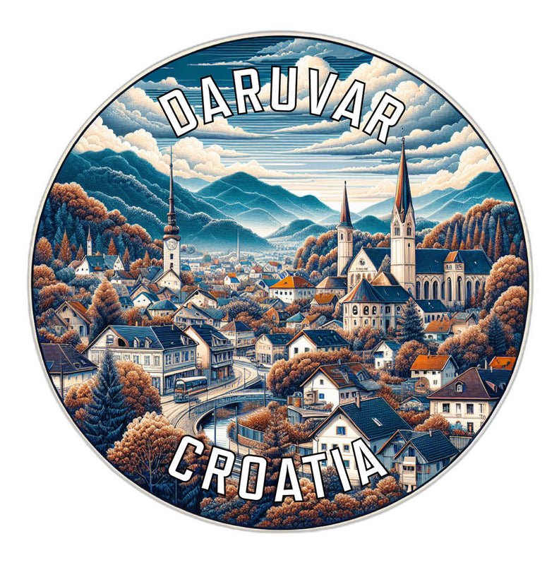 Daruvar Croatia Souvenir Vinyl Decal Sticker 2-Inch