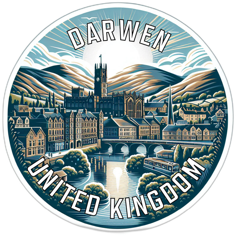 Darwen United Kingdom Souvenir Vinyl Decal Sticker 6-Inch
