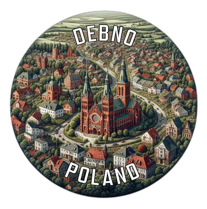 Debno Poland Souvenir Vinyl Decal Sticker 2-Inch