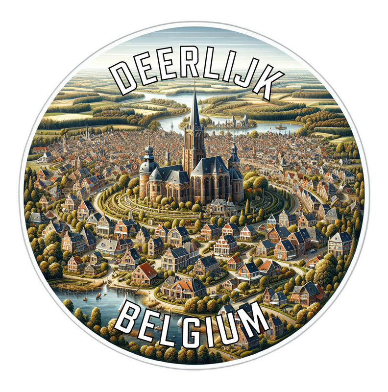 Deerlijk Belgium Souvenir Vinyl Decal Sticker 2-Inch