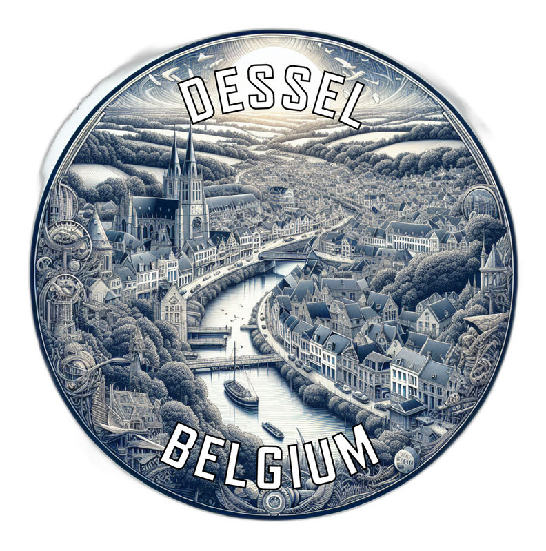 Dessel Belgium Souvenir Vinyl Decal Sticker 6-Inch