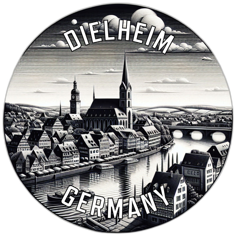 Dielheim Germany Souvenir Vinyl Decal Sticker 6-Inch