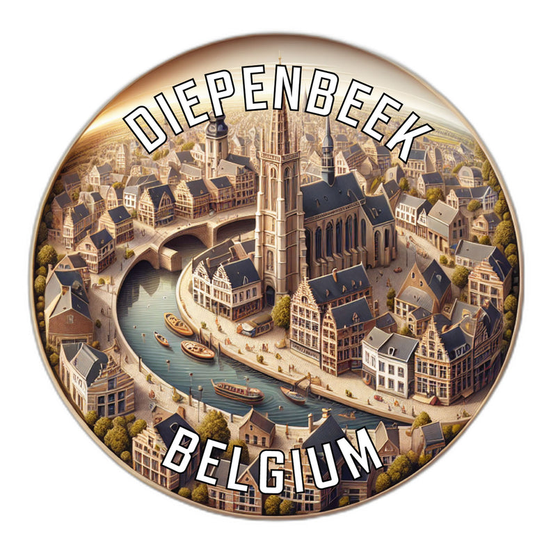 Diepenbeek Belgium Souvenir Vinyl Decal Sticker 4-Inch