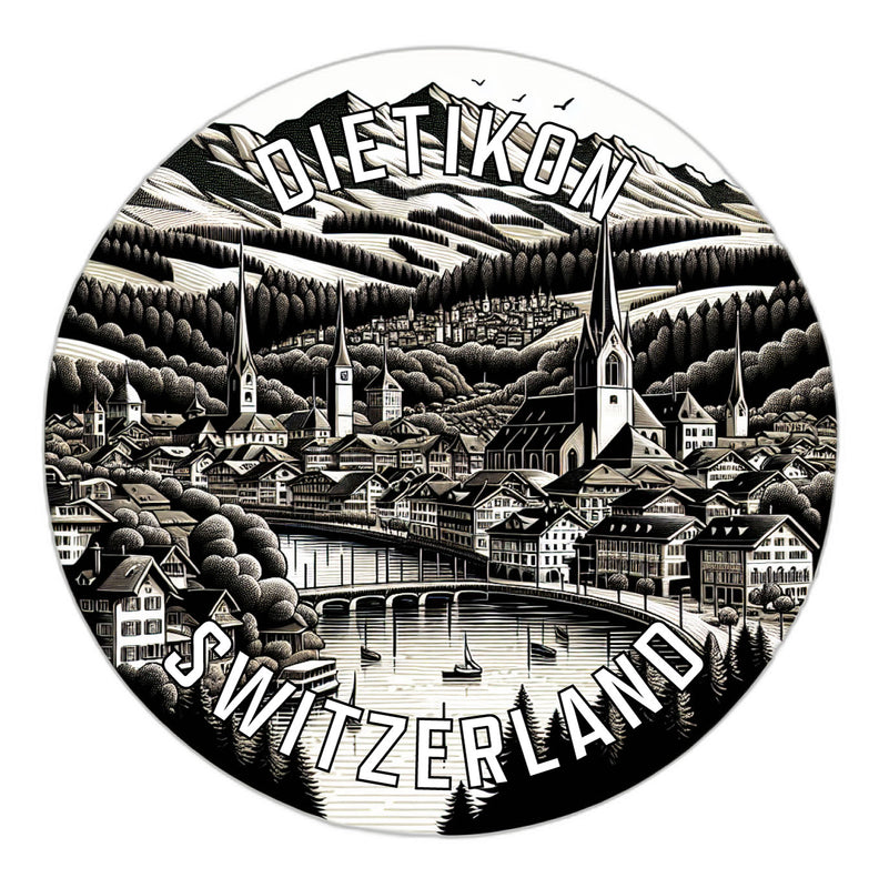 Dietikon Switzerland Souvenir Vinyl Decal Sticker 3-Inch