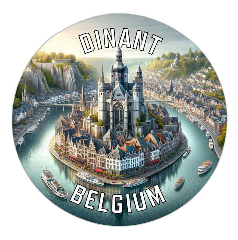 Dinant Belgium Souvenir Vinyl Decal Sticker 2-Inch