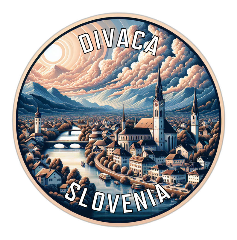 Divaca Slovenia Souvenir Die Cut Flat Magnet 2-Inch