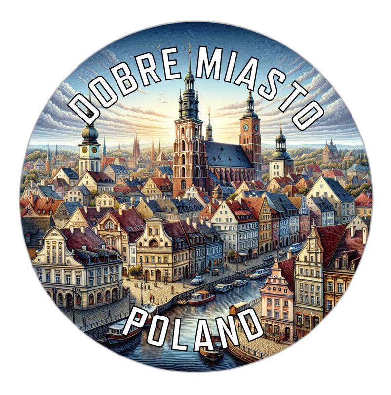 Dobre Miasto Poland Souvenir Vinyl Decal Sticker 6-Inch