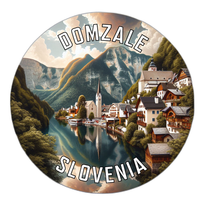 Domzale Slovenia Souvenir Die Cut Flat Magnet 6-Inch