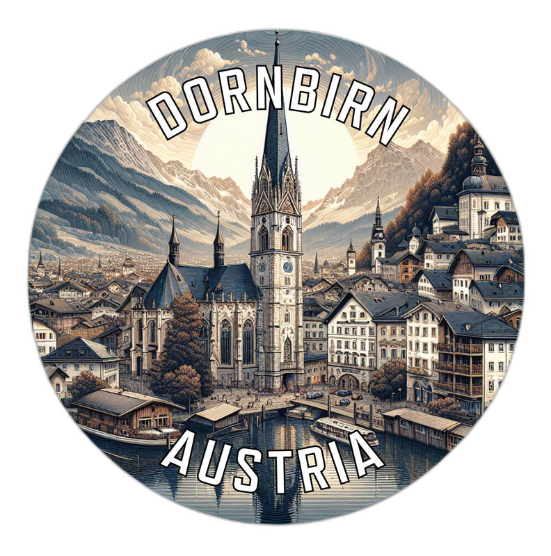 Dornbirn Austria Souvenir Vinyl Decal Sticker 2-Inch