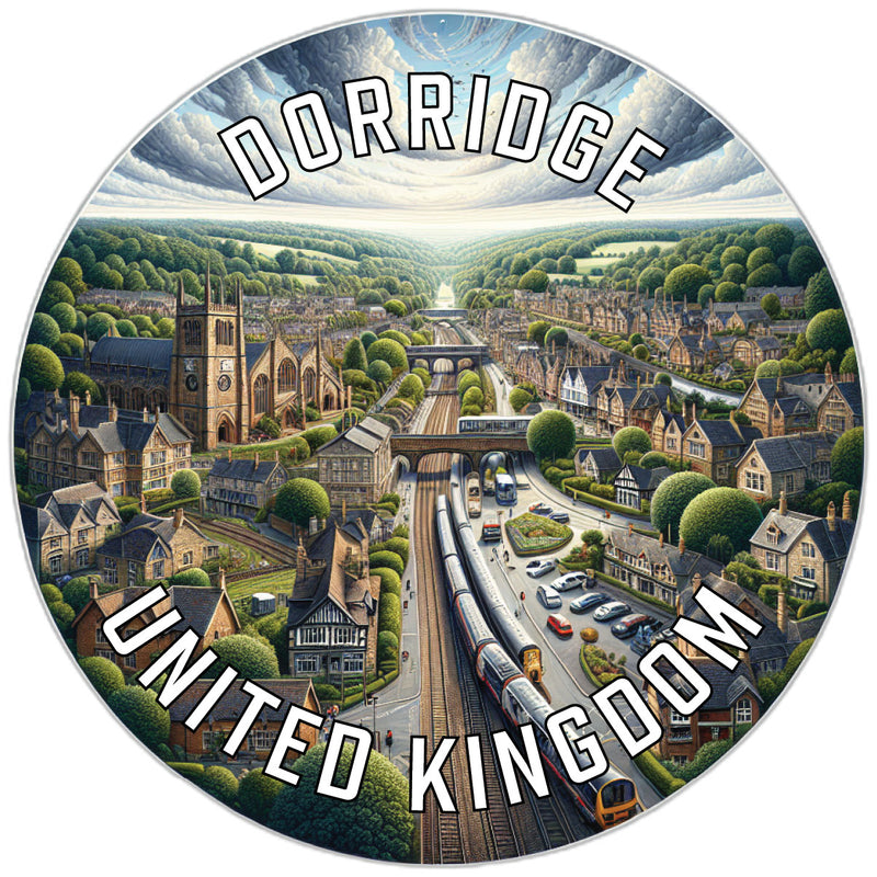 Dorridge United Kingdom Souvenir Die Cut Flat Magnet 6-Inch