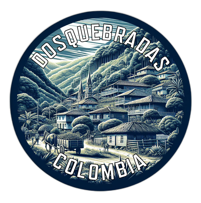 Dosquebradas Colombia Souvenir Die Cut Flat Magnet 6-Inch
