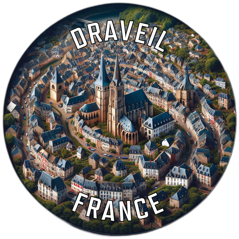 Draveil France Souvenir Vinyl Decal Sticker 2-Inch