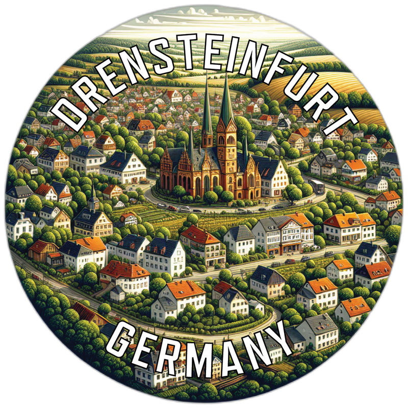 Drensteinfurt Germany Souvenir Die Cut Flat Magnet 6-Inch