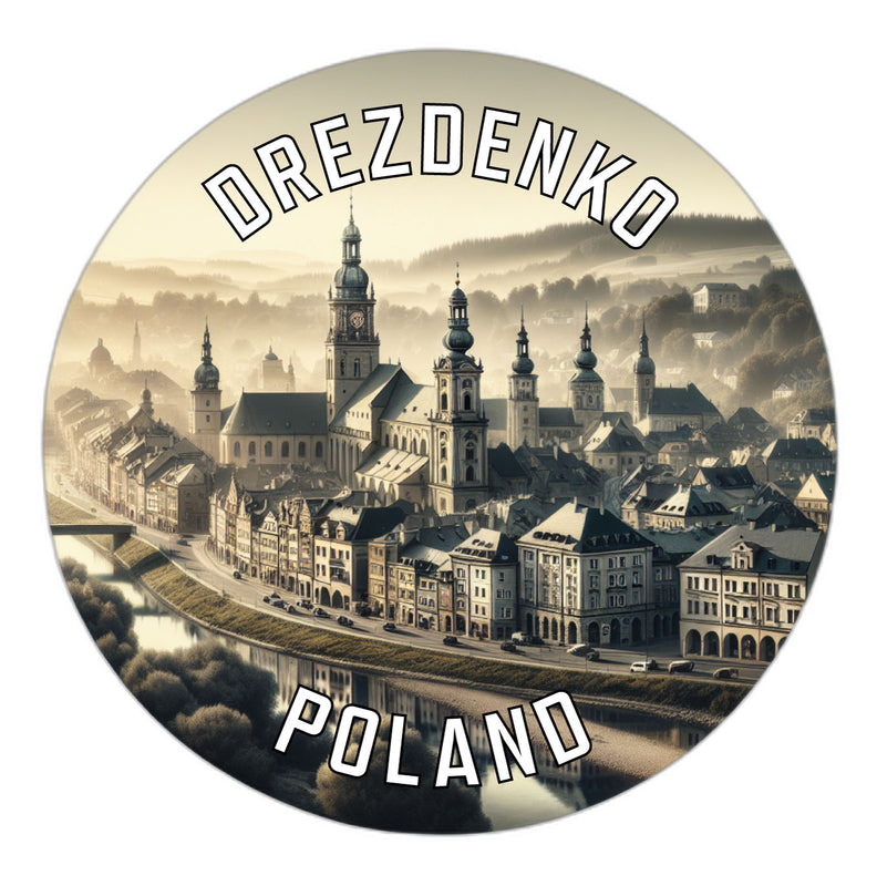 Drezdenko Poland Souvenir Vinyl Decal Sticker 6-Inch