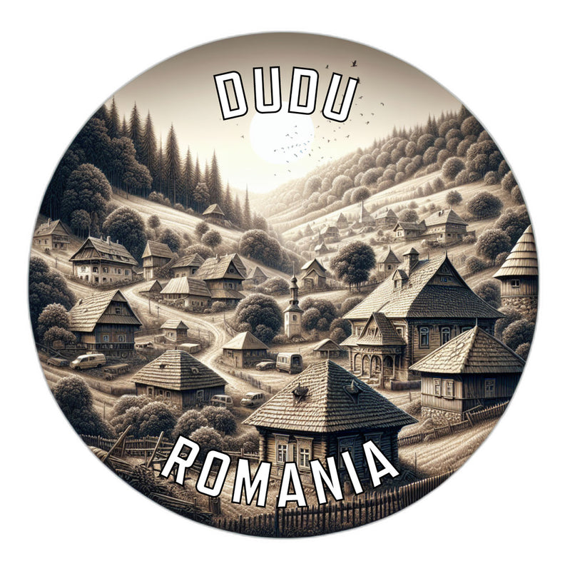 Dudu Romania Souvenir Die Cut Flat Magnet 2-Inch