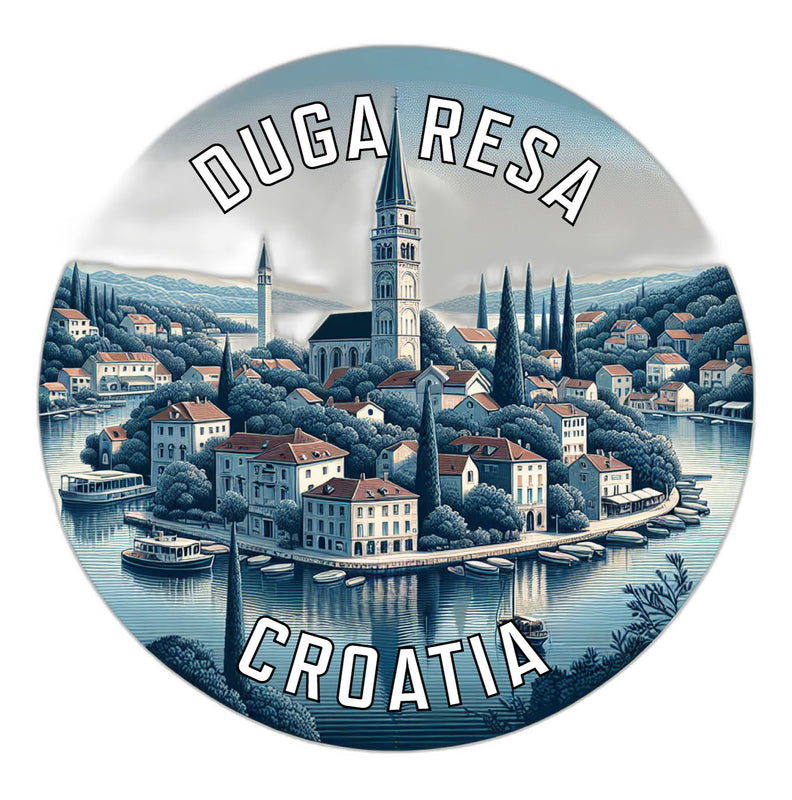 Duga Resa Croatia Souvenir Die Cut Flat Magnet 2-Inch