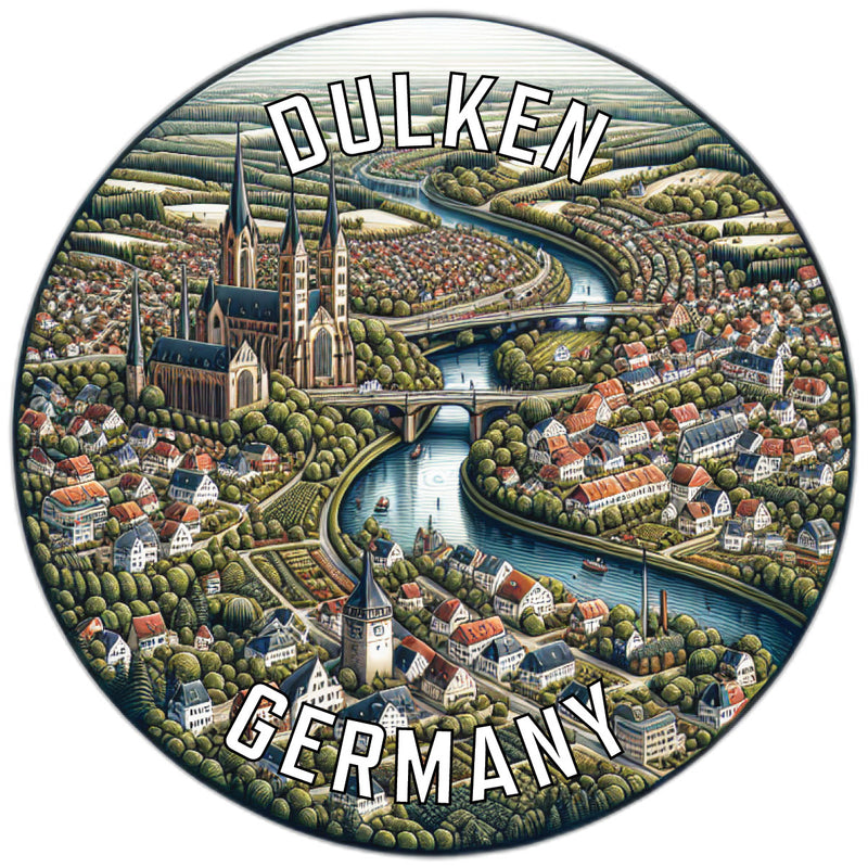 Dulken Germany Souvenir Vinyl Decal Sticker 2-Inch