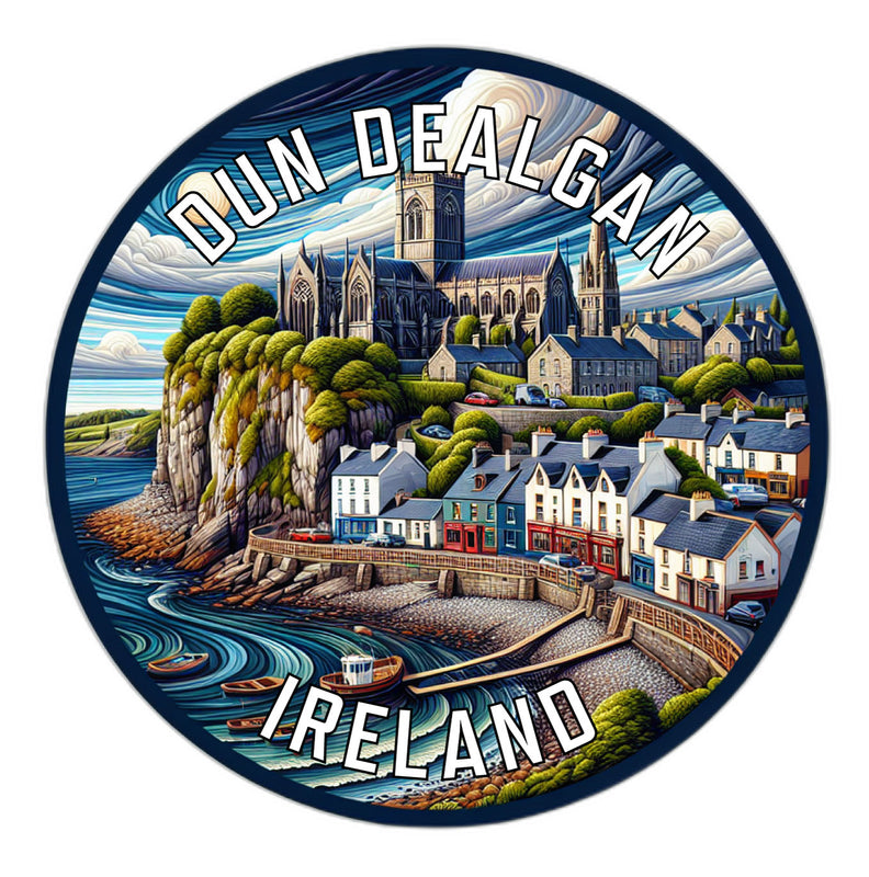 Dun Dealgan Ireland Souvenir Die Cut Flat Magnet 2-Inch