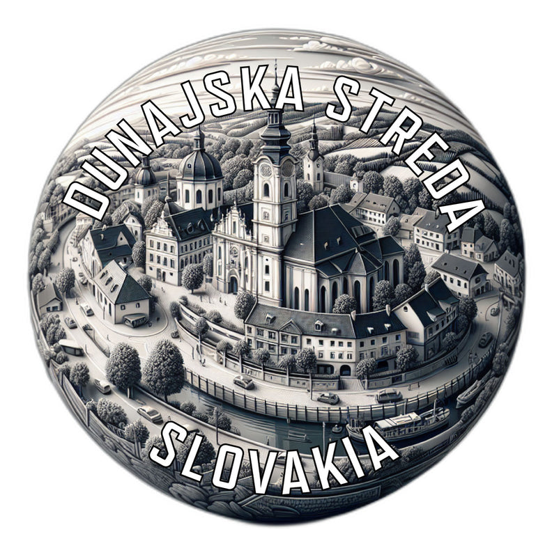 Dunajska Streda Slovakia Souvenir Die Cut Flat Magnet 6-Inch