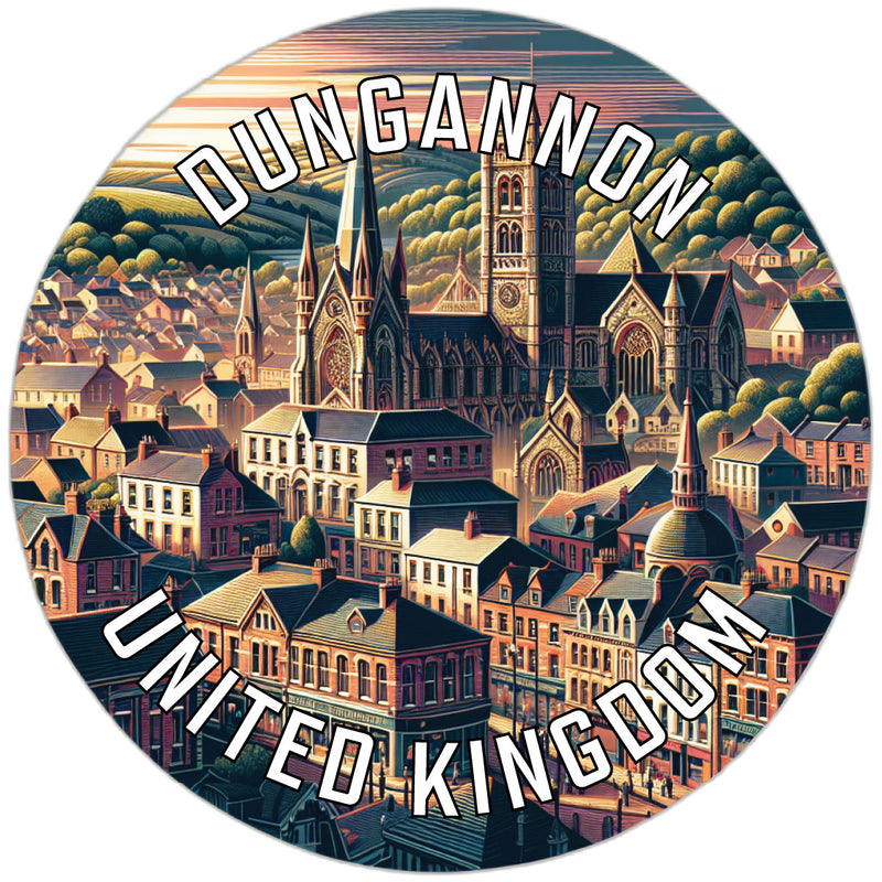 Dungannon United Kingdom Souvenir Die Cut Flat Magnet 2-Inch