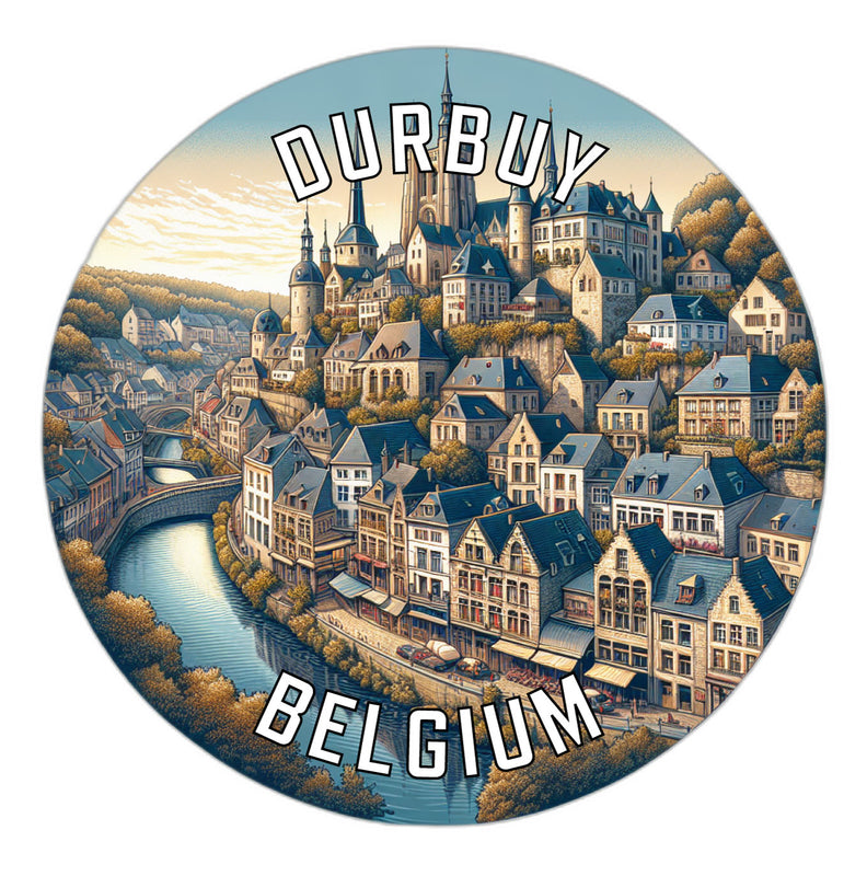 Durbuy Belgium Souvenir Vinyl Decal Sticker 2-Inch
