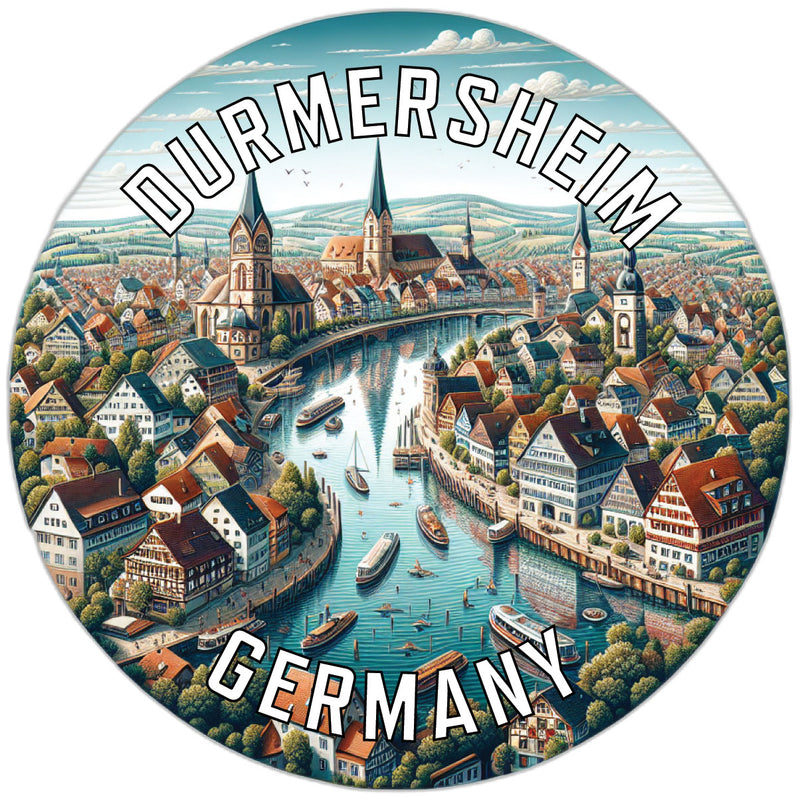 Durmersheim Germany Souvenir Die Cut Flat Magnet 6-Inch