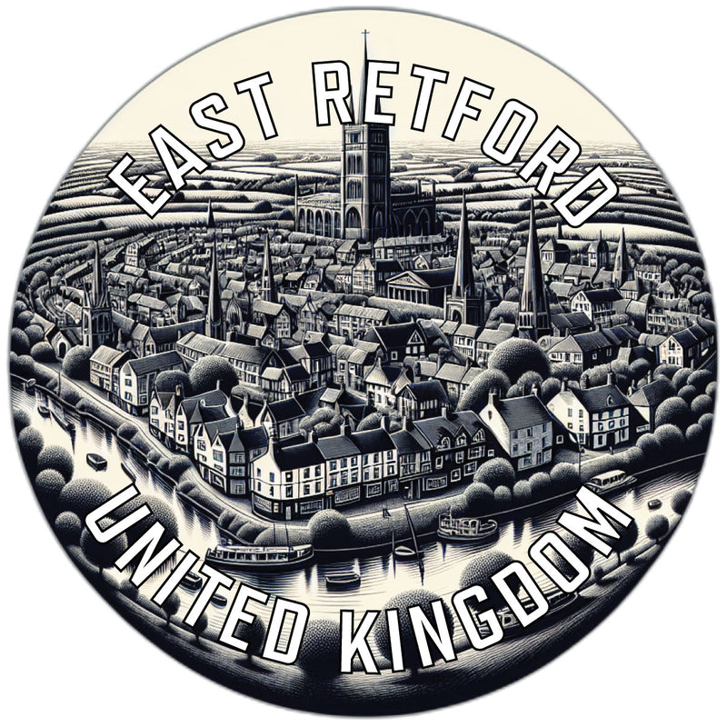 East Retford United Kingdom Souvenir Die Cut Flat Magnet 2-Inch