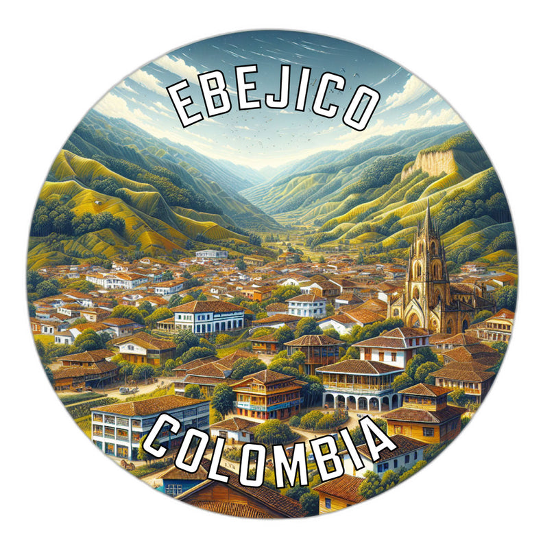 Ebejico Colombia Souvenir Vinyl Decal Sticker 6-Inch