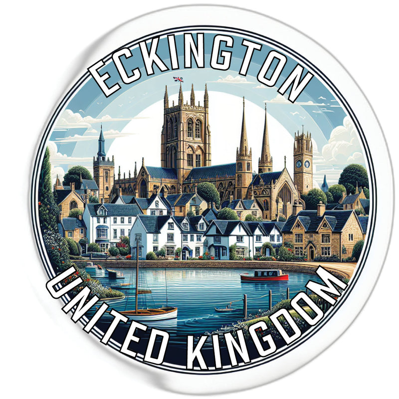 Eckington United Kingdom Souvenir Die Cut Flat Magnet 2-Inch