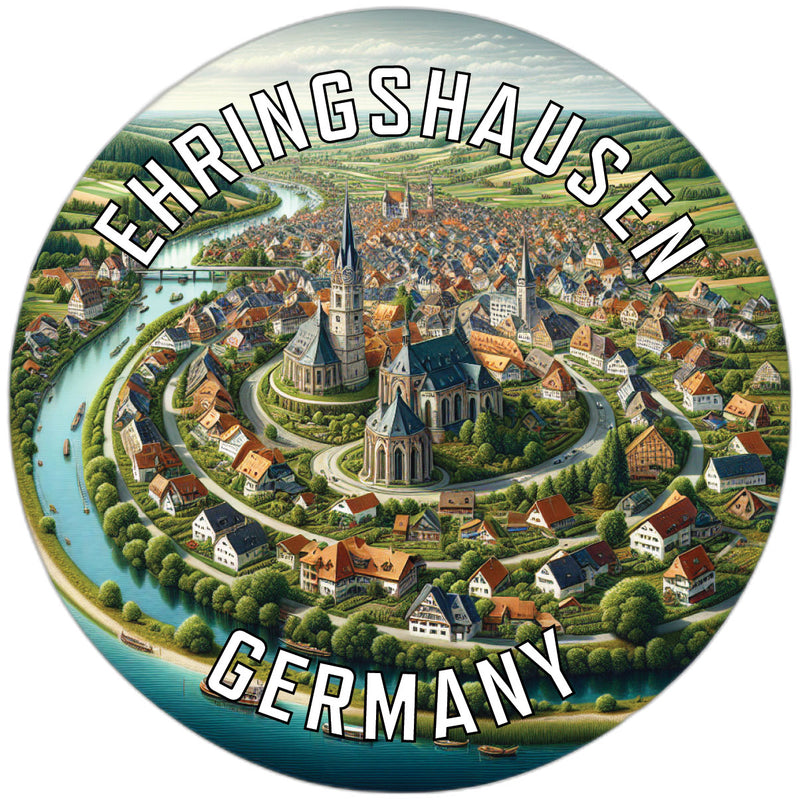Ehringshausen Germany Souvenir Die Cut Flat Magnet 2-Inch