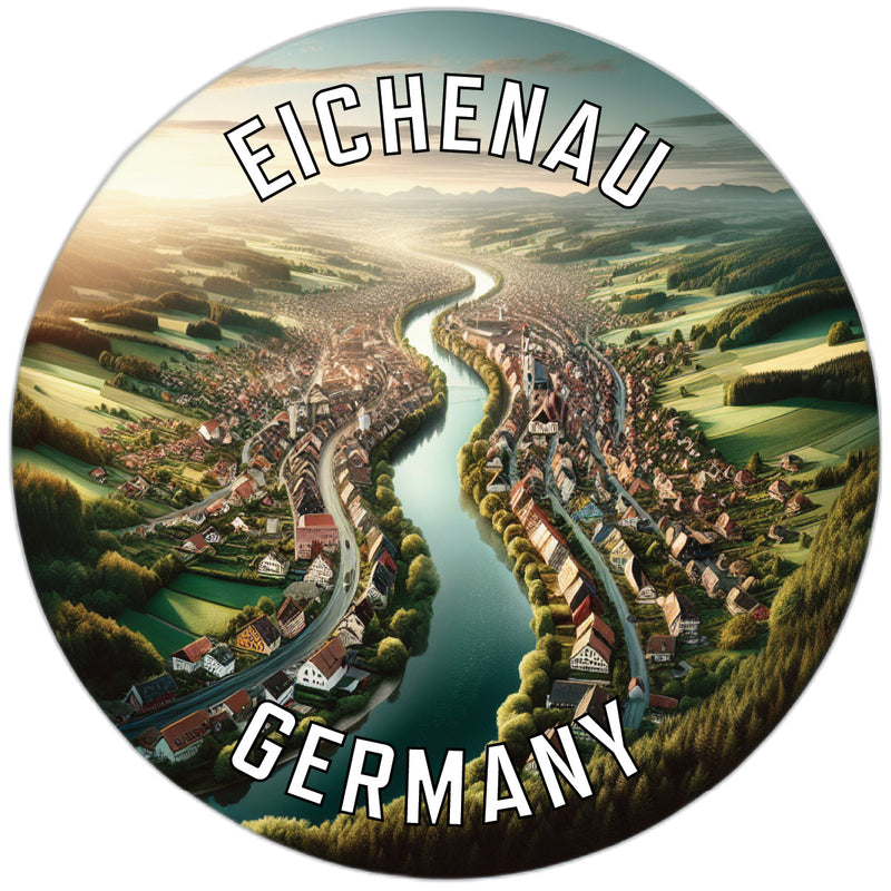 Eichenau Germany Souvenir Die Cut Flat Magnet 2-Inch