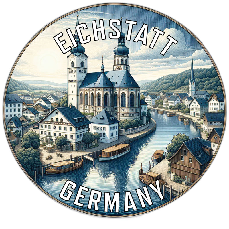 Eichstatt Germany Souvenir Die Cut Flat Magnet 6-Inch