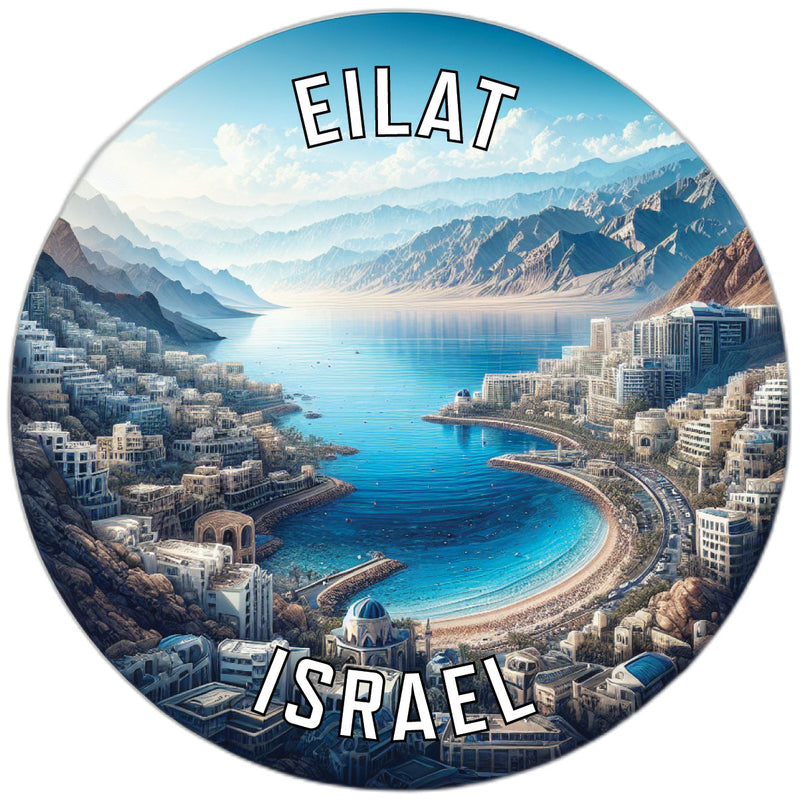Eilat Israel Souvenir Die Cut Flat Magnet 6-Inch