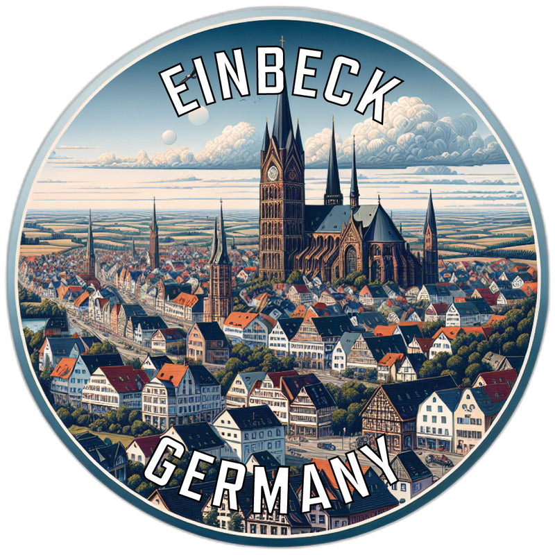 Einbeck Germany Souvenir Die Cut Flat Magnet 2-Inch