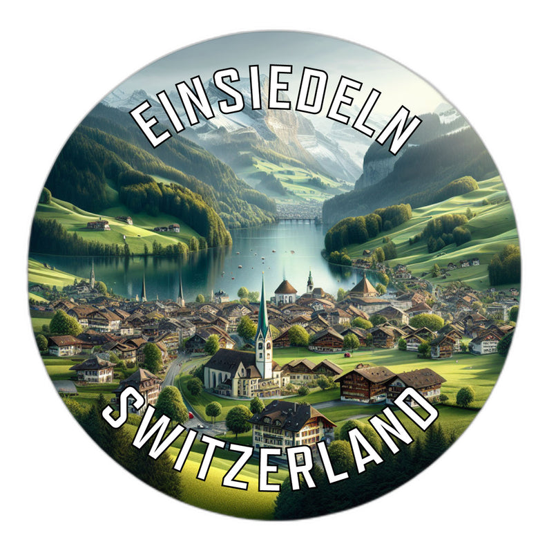 Einsiedeln Switzerland Souvenir Die Cut Flat Magnet 2-Inch