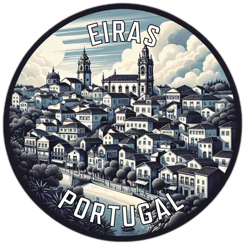 Eiras Portugal Souvenir Die Cut Flat Magnet 2-Inch